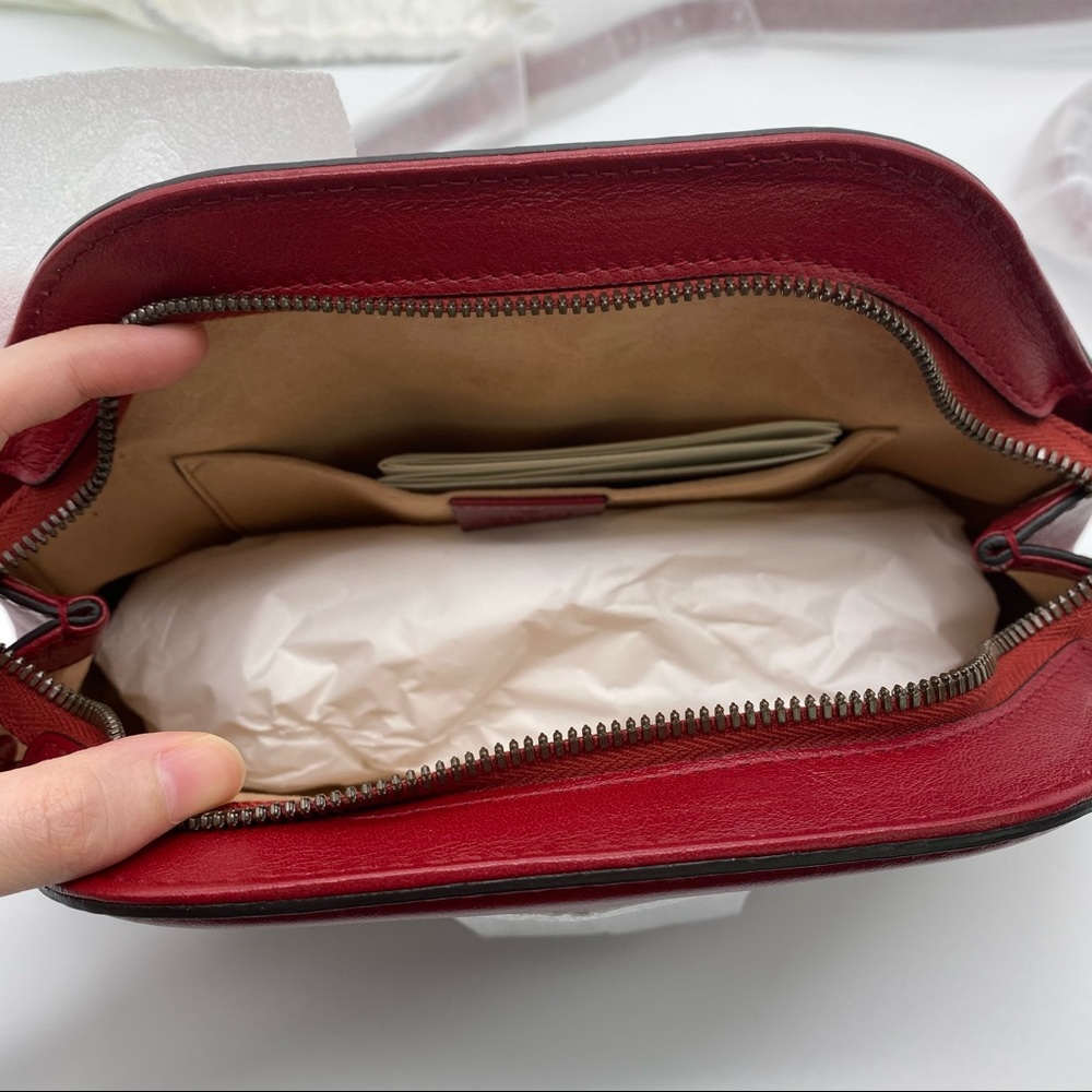 Gucci Crossbody Small Re(Belle) Red Leather NWT - Picture 7 of 11